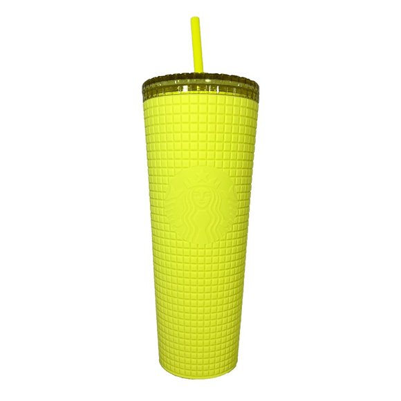 Starbucks Tumbler-New For 2023- Meadow Yellow- Soft Touch - 24oz Venti Cold Cup - Picture 1 of 6